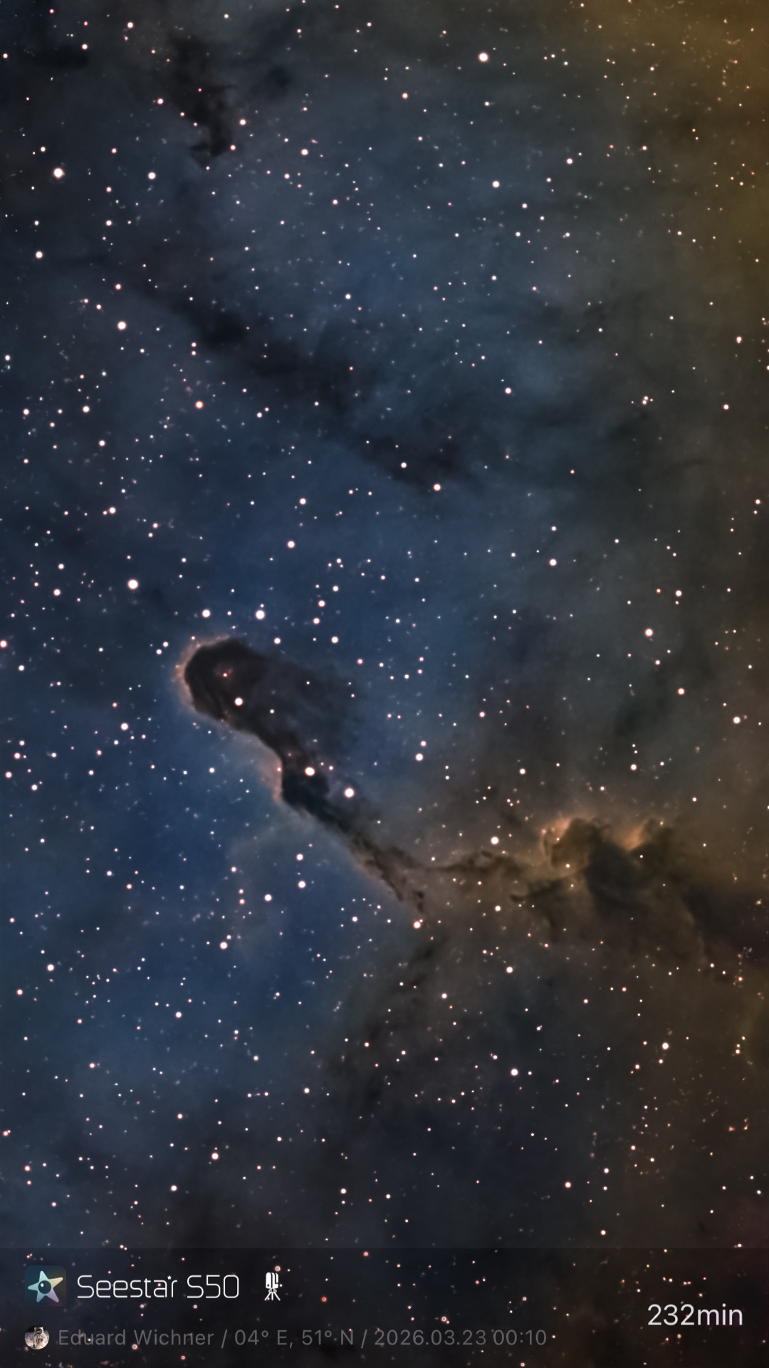 IC 1396A — The Elephant's Trunk Nebula