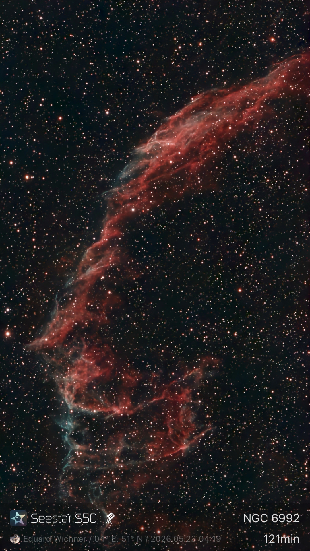 NGC 6992  — The Eastern Veil Nebula
