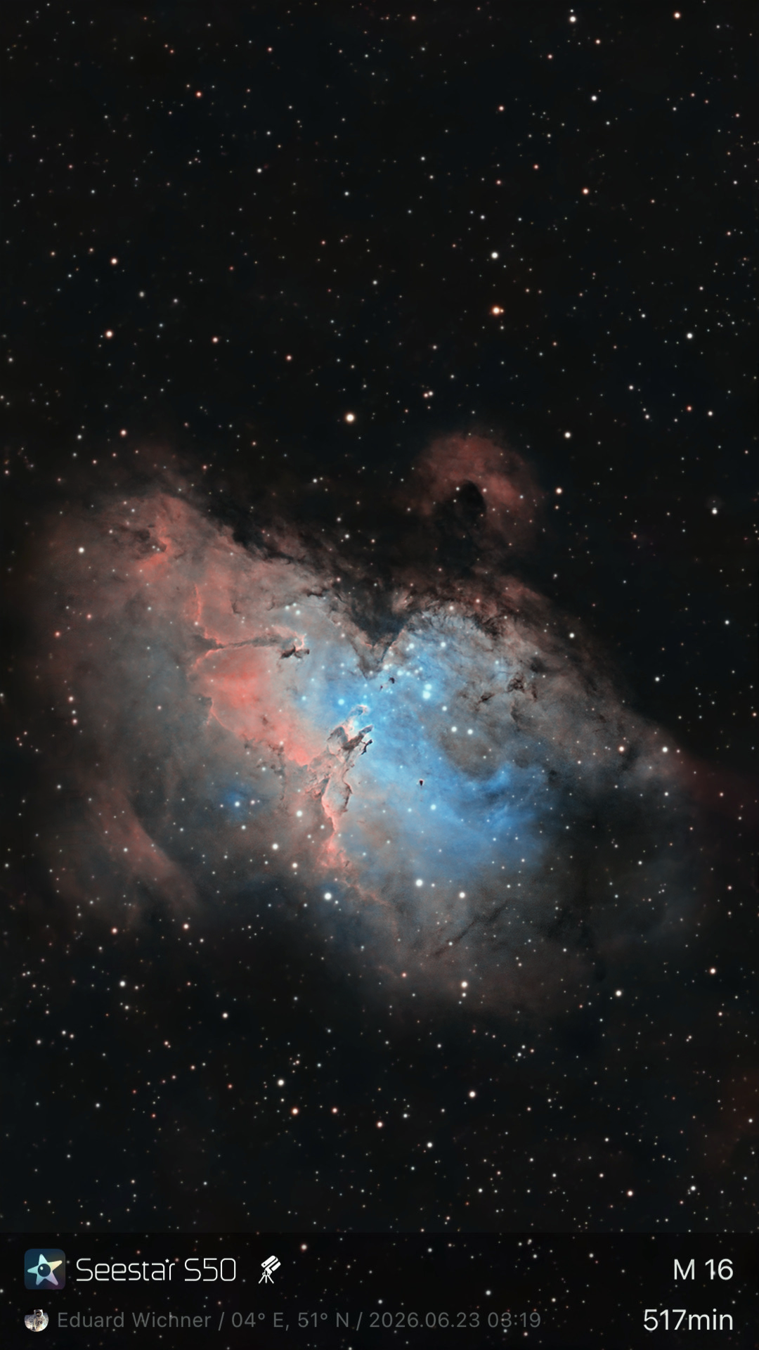 M16 — The Eagle Nebula & Pillars of Creation